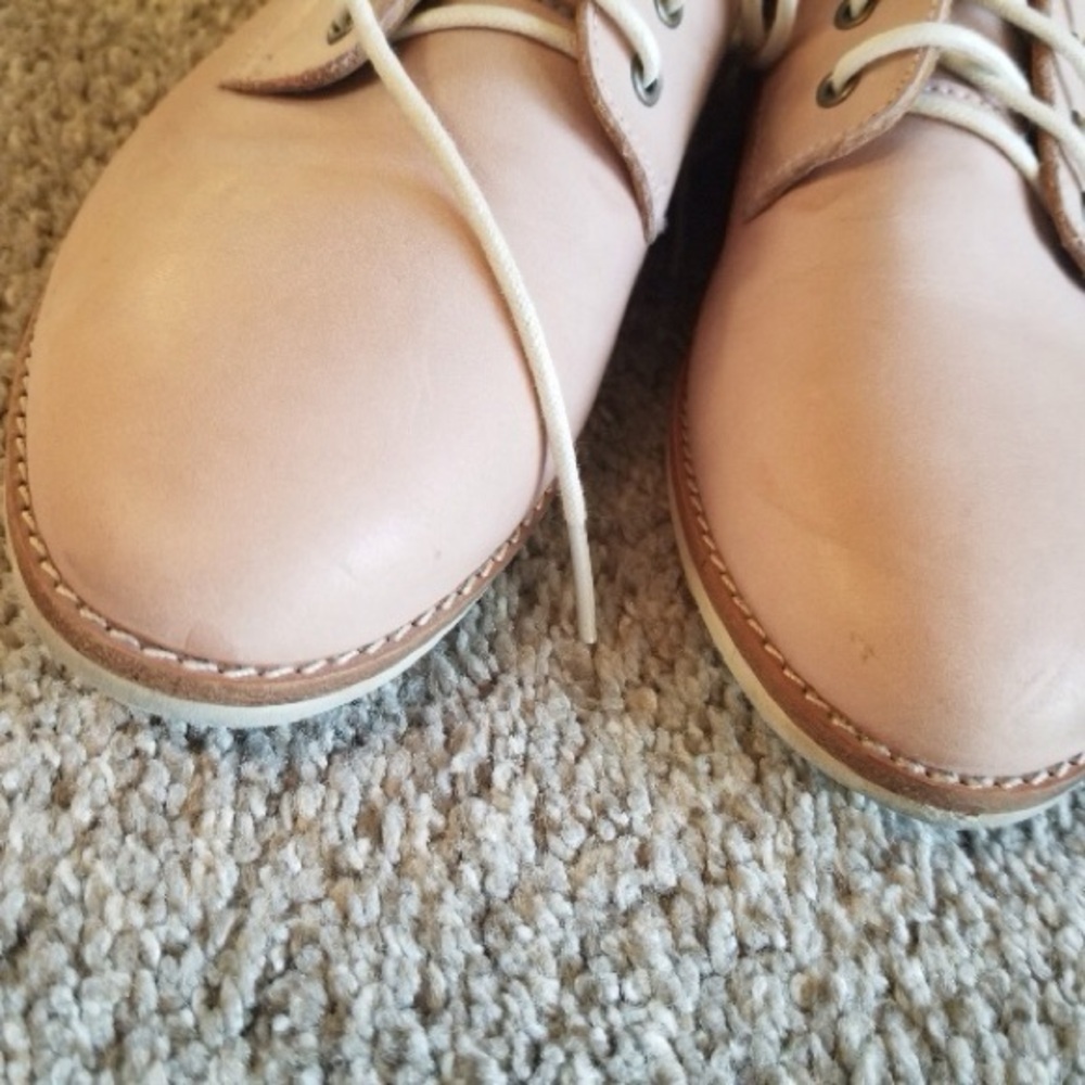 Rollie Nation pink genuine leather Derby shoe size 40 - Picture 3 of 11